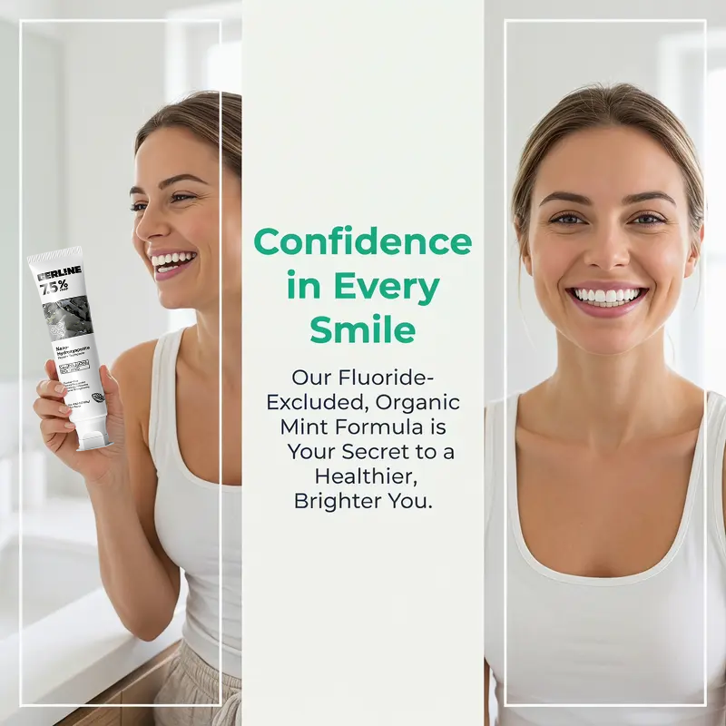 Nano Hydroxyapatite Fluoride-Free Toothpaste, Strengthens Enamel & Freshens Breath 🦷