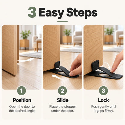 🚪 Floor Door Stopper – Foot Operated & No Drilling