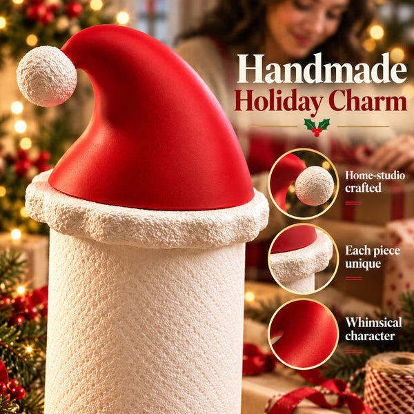 Santa Hat Paper Towel Holder  Festive Kitchen Decor 🎅🎄