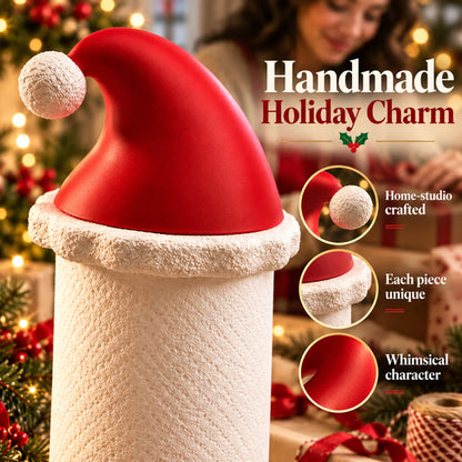 Santa Hat Paper Towel Holder  Festive Kitchen Decor 🎅🎄