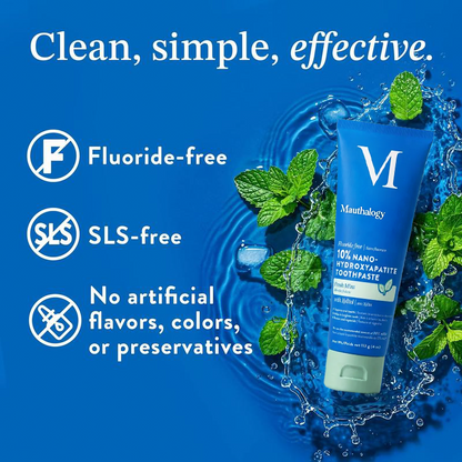 10% Nano-Hydroxyapatite Toothpaste | Fluoride-Free Enamel Care, Fresh Mint🦷