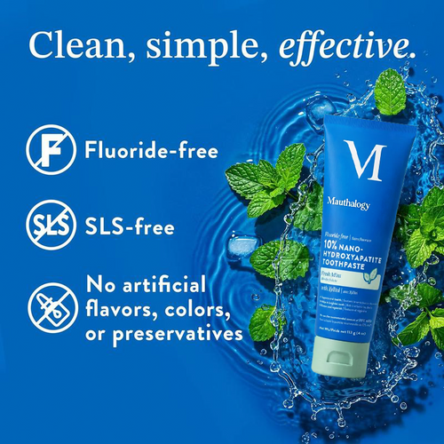10% Nano-Hydroxyapatite Toothpaste | Fluoride-Free Enamel Care, Fresh Mint🦷