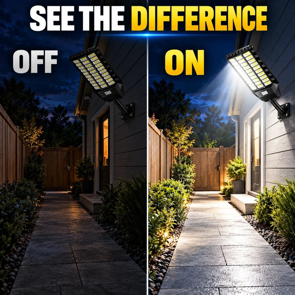 ☀️ Ultra Bright Solar LED Street Light System✨ Solar-Powered & Energy-Saving
