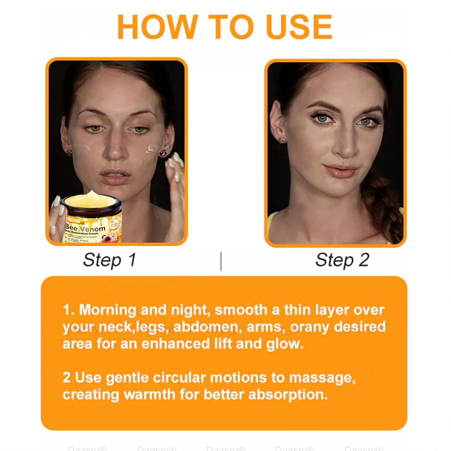 Bee Venom Skin Firming & Hydrating Cream – Anti-Aging Peptide Moisturizer for Smoother Skin