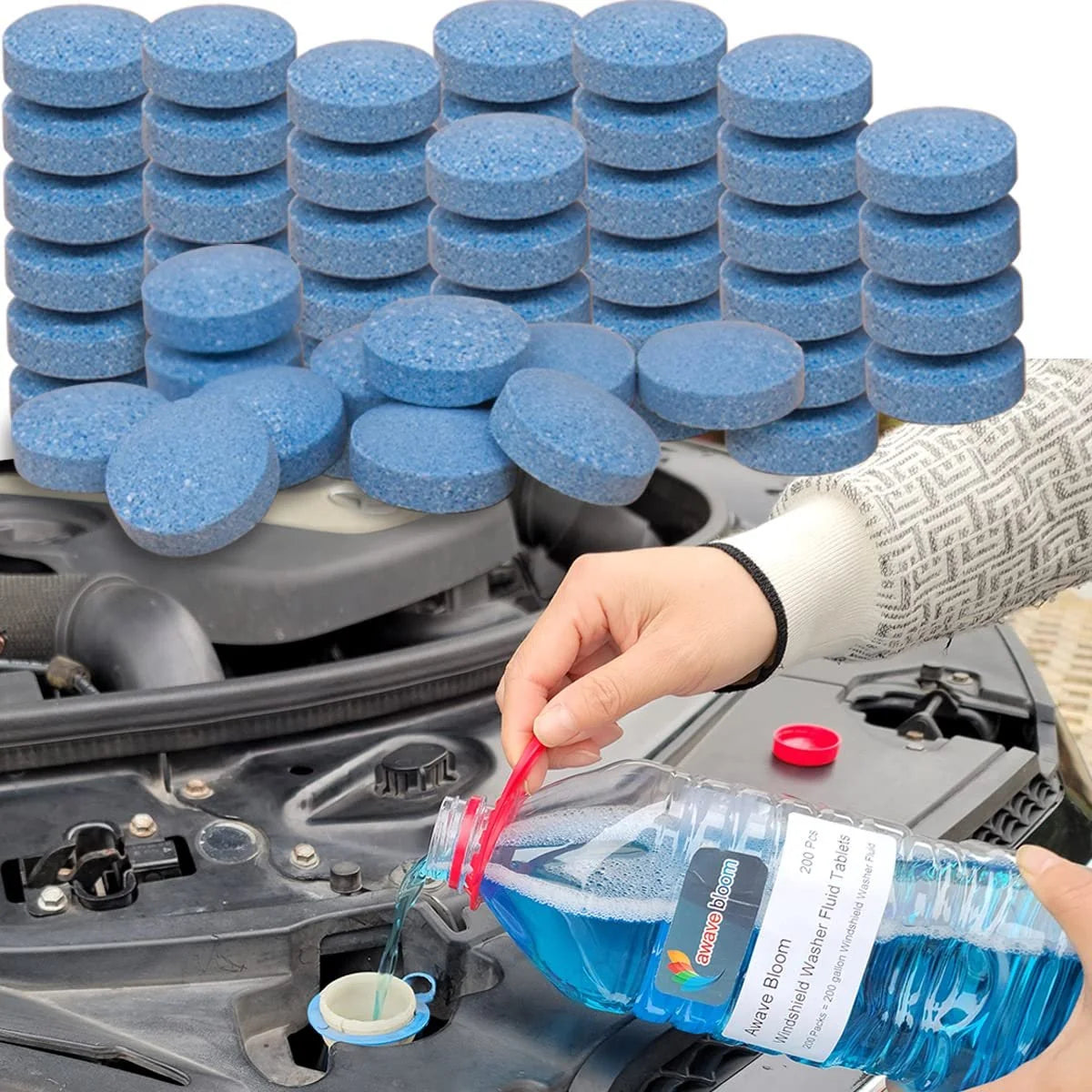 Ultra-Concentrated Car Glass Cleaner Tablets