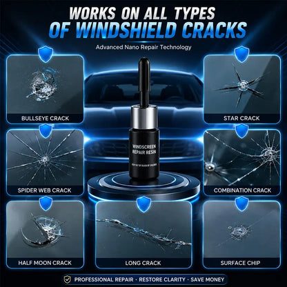 Car Windshield Crack Repair Kit