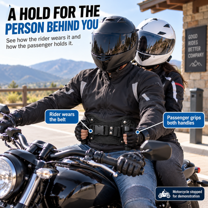 🏍️🤝 Ride Together – Motorcycle Rear Passenger Grab Handle