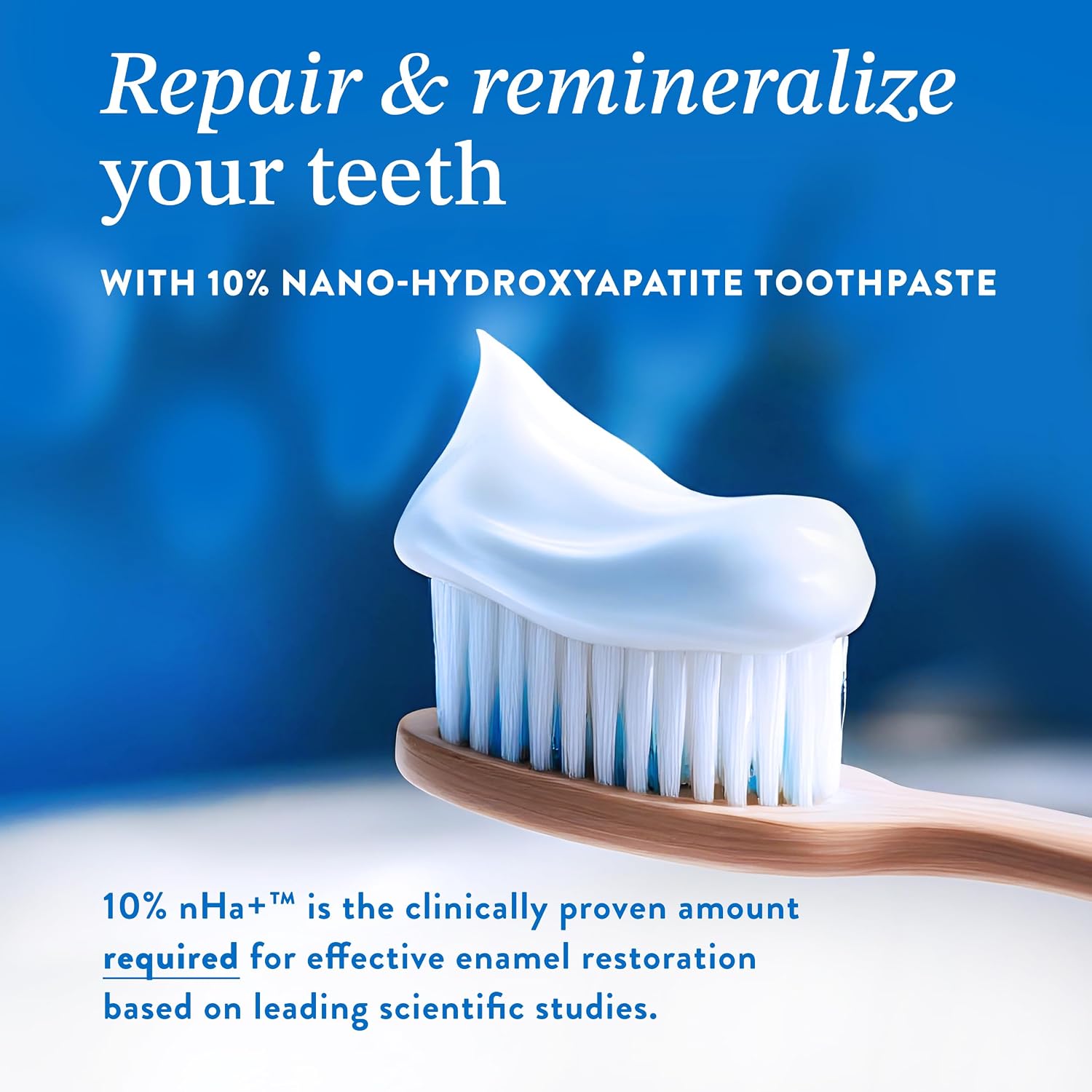 10% Nano-Hydroxyapatite Toothpaste | Fluoride-Free Enamel Care, Fresh Mint🦷