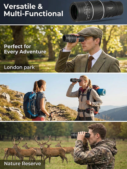 Used by American Mountain Guides! 100x HD Monocular, IPX5 Waterproof & Fog-Proof🧭🔭