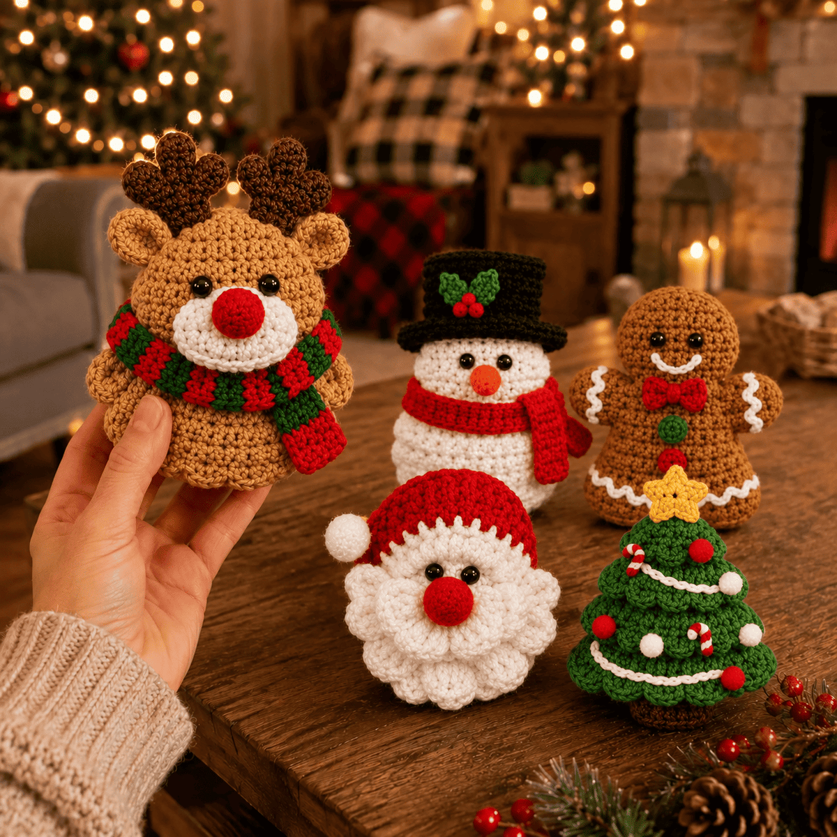🎄 Handmade Crochet Christmas Ornaments