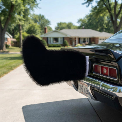 Electric Cat Tail for Car Decoration, Remote-Controlled Wagging Plush Tail for Car