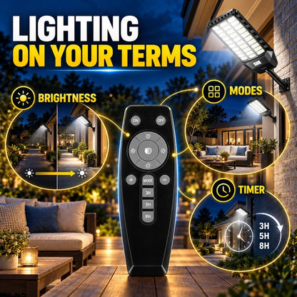 ☀️ Ultra Bright Solar LED Street Light System✨ Solar-Powered & Energy-Saving