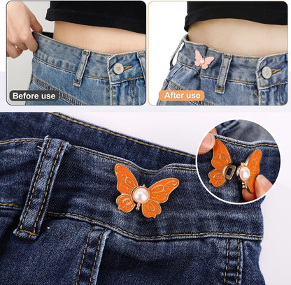 🦋Butterfly Clothing Clips - 8-Piece Fashion Waist Adjuster Set
