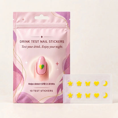 Drink Spike Test Nail Stickers