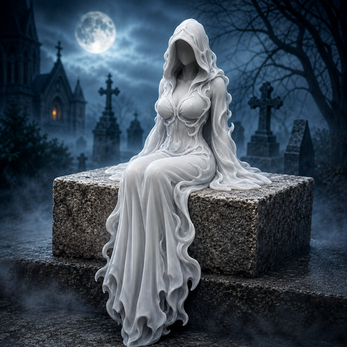 Ghost Goddess Shelf Sitter