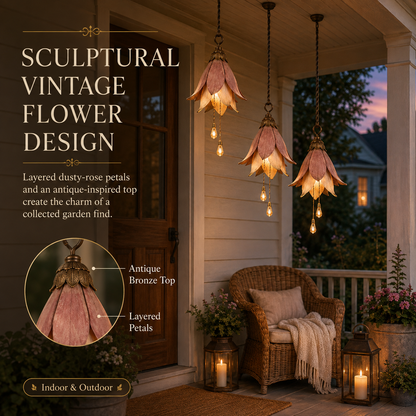 Vintage Hanging Flower Lights