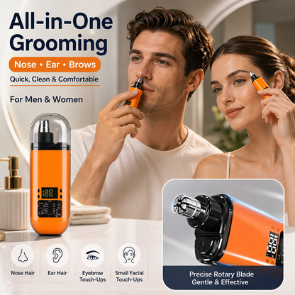 Professional LED Display Nose Hair Trimmer