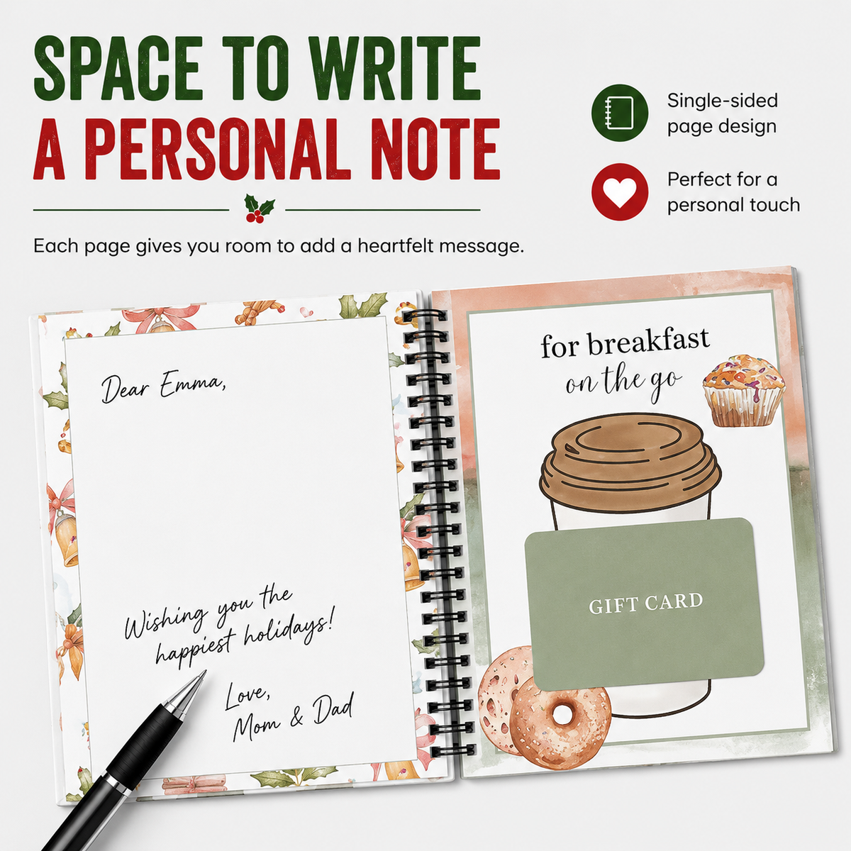 Christmas Gift Card Book