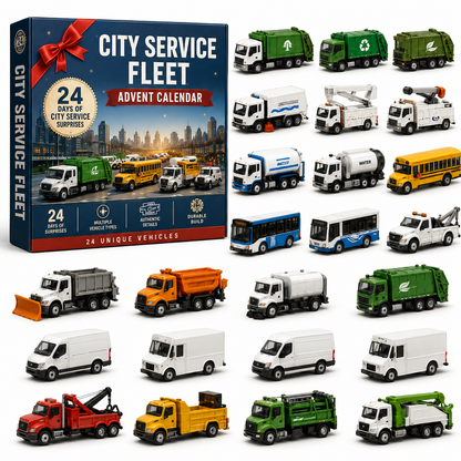 🚜Build the Fleet Collection 24-Day Vehicle Advent Calendar Series