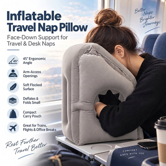 ✈️ Inflatable Travel Pillow – Rest More Comfortably on Every Journey