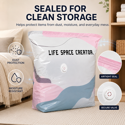 No-Pump 3D Vacuum Storage Bags