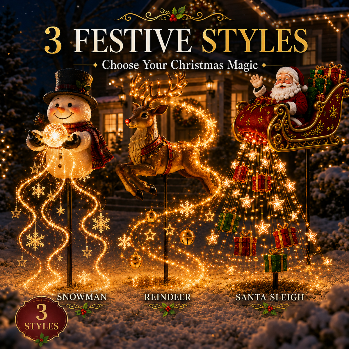 ✨ 2026 New Santa’s Flying Sleigh Gift Cascade