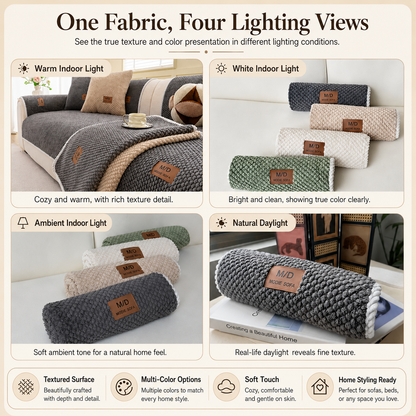 Removable Sofa Cover, Non-Slip Polyester