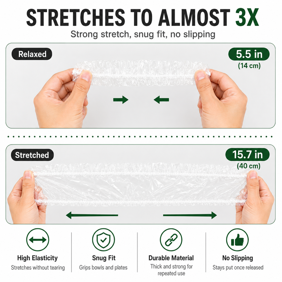 100PCS Disposable Stretch Food Covers