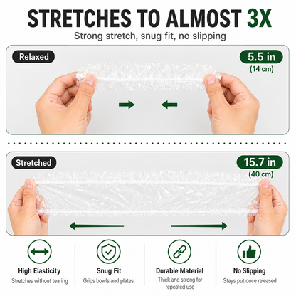 100PCS Disposable Stretch Food Covers