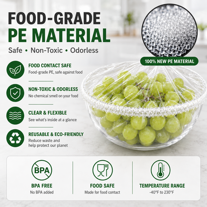 100PCS Disposable Stretch Food Covers