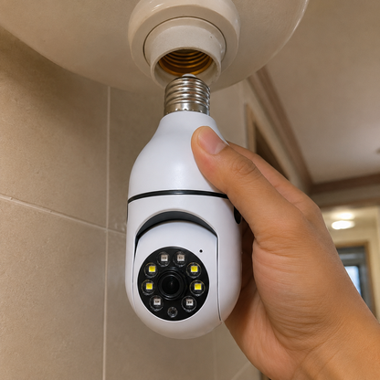 Smart WiFi Bulb Holder CCTV Security Camera