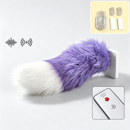 🐾 Remote-Controlled Wagging Car Tail 🚗 | Funny Fluffy Tail for Trucks & SUVs