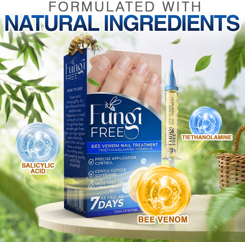 FungiFree Bee Venom Nail Treatment 🐝  Natural Nail & Cuticle Conditioning Care