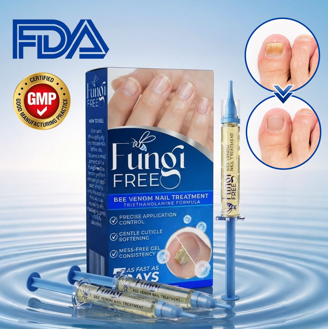 FungiFree Bee Venom Nail Treatment 🐝  Natural Nail & Cuticle Conditioning Care