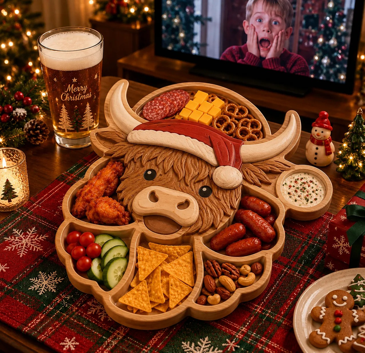 🎄 Christmas Snack Serving Tray