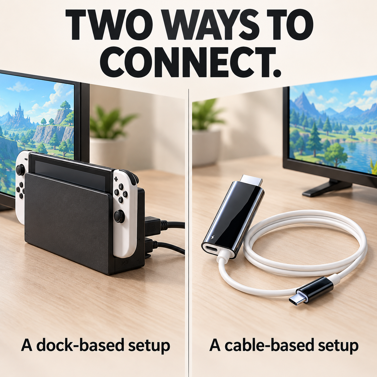 USB-C to HDMI Adapter Cable for Switch