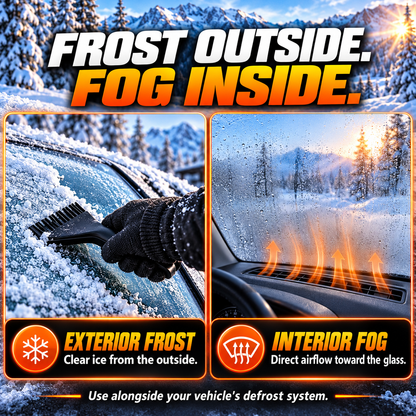 Portable Car Heater Defroster with 360-Degree Rotating Base