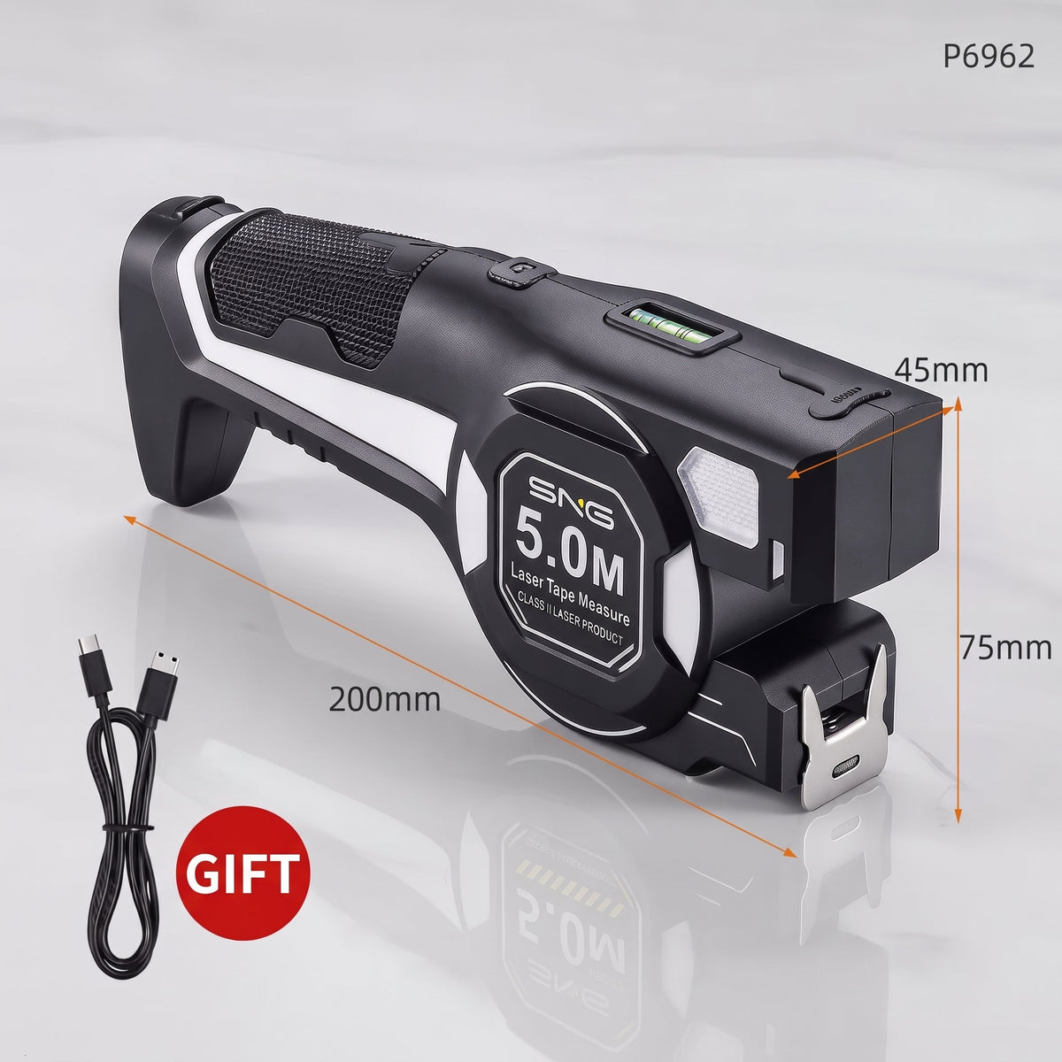 High-Precision 3-in-1 Laser Line Tape Measure