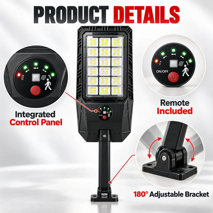☀️ Ultra Bright Solar LED Street Light System✨ Solar-Powered & Energy-Saving