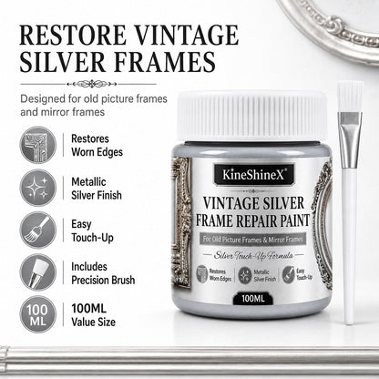 Gold/Silver Metallic Refinishing Repair Paste with Brush