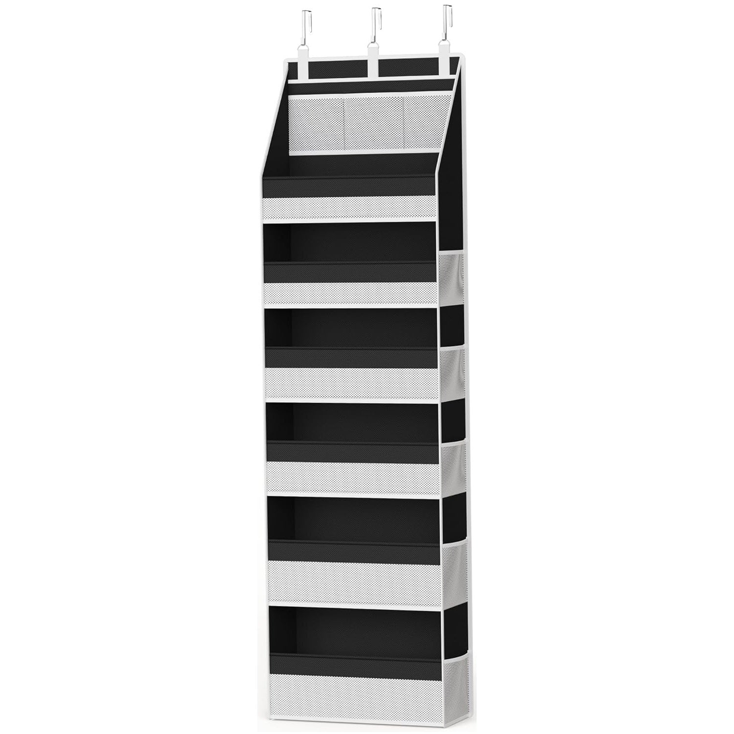 5-Tier Over Door Organizer – 5 Large Mesh Pockets, Anti-Tilt, 44 lb Capacity, Space Saver for Home
