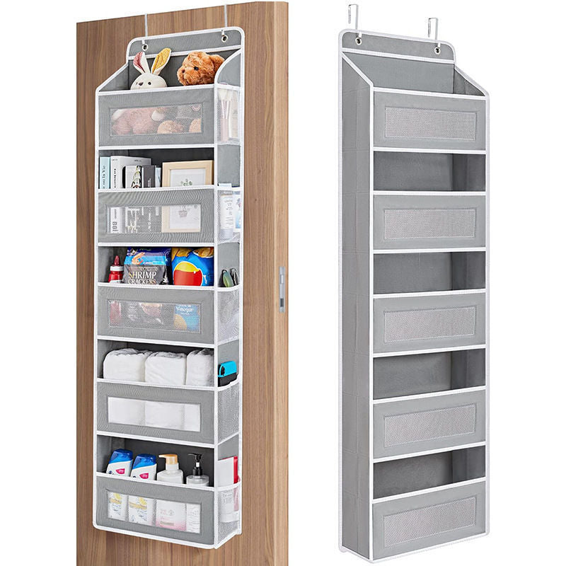 5-Tier Over Door Organizer – 5 Large Mesh Pockets, Anti-Tilt, 44 lb Capacity, Space Saver for Home