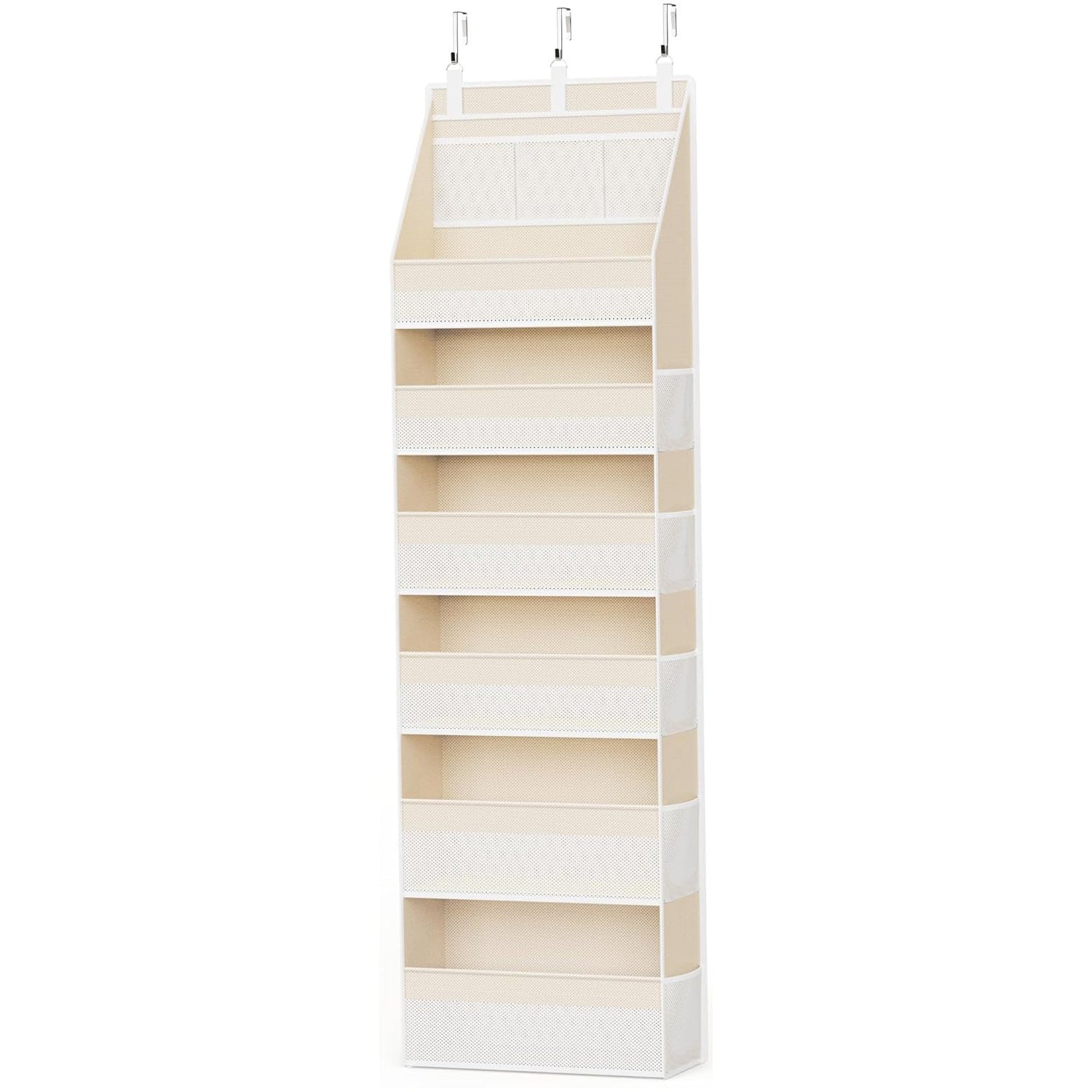 5-Tier Over Door Organizer – 5 Large Mesh Pockets, Anti-Tilt, 44 lb Capacity, Space Saver for Home