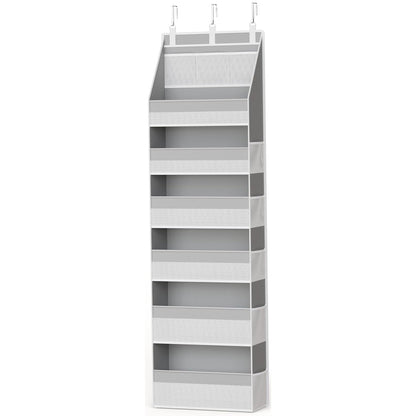 5-Tier Over Door Organizer – 5 Large Mesh Pockets, Anti-Tilt, 44 lb Capacity, Space Saver for Home