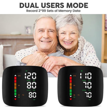 Wrist Blood Pressure Monitor – LED Display, Adjustable, Health Tracking