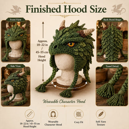 Fantasy Hood Hat DIY Crochet Kit