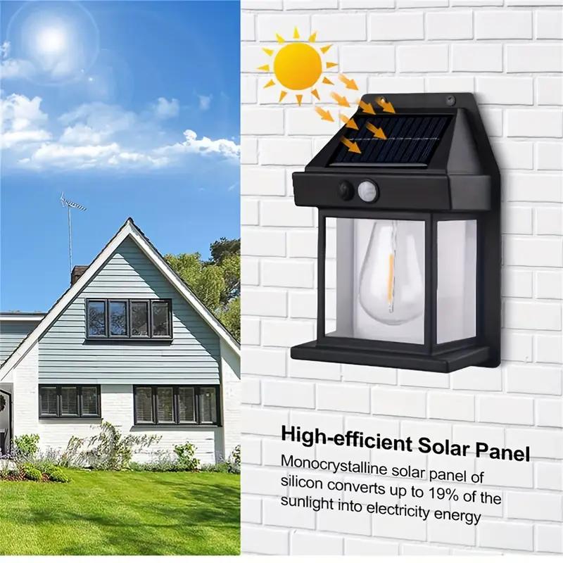 4‑Pack Solar Outdoor Wall Lights with Motion Sensor