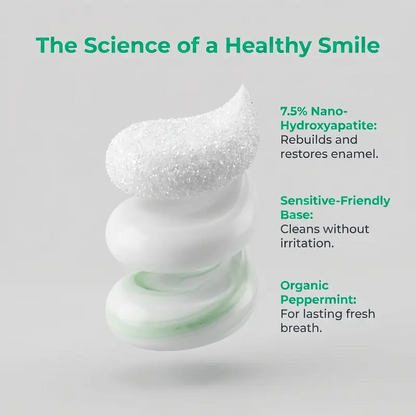 Nano Hydroxyapatite Fluoride-Free Toothpaste, Strengthens Enamel & Freshens Breath 🦷