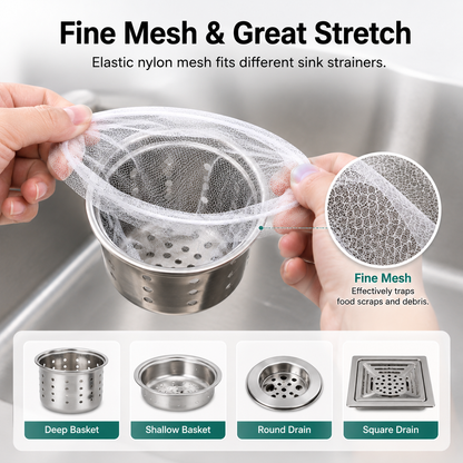 Disposable Sink Strainer Mesh Bags
