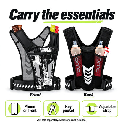 Hands-free reflective running vest
